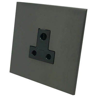 Screwless Square Old Bronze Round Pin Unswitched Socket (For Lighting)