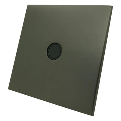Screwless Square Old Bronze Flex Outlet Plate