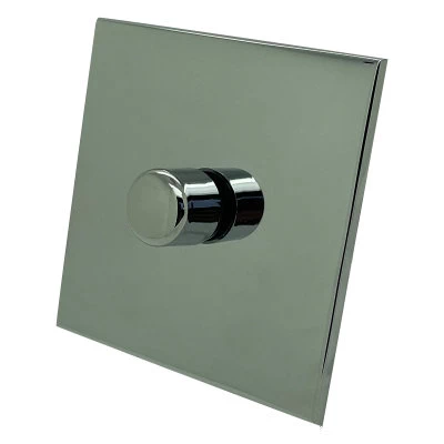 Screwless Square Polished Chrome Intelligent Dimmer