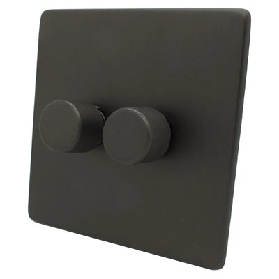 Screwless Aged Old Bronze Push Intermediate Switch and Push Light Switch Combination
