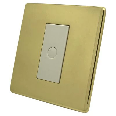Screwless Supreme Polished Brass Time Lag Staircase Switch