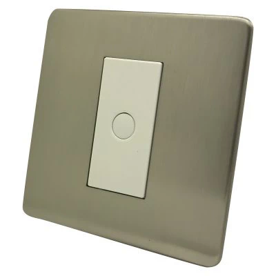 Screwless Supreme Satin Nickel Time Lag Staircase Switch