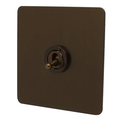 Seamless Bronze Antique Toggle (Dolly) Switch