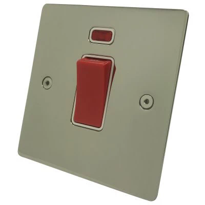 Seamless Polished Nickel Cooker (45 Amp Double Pole) Switch