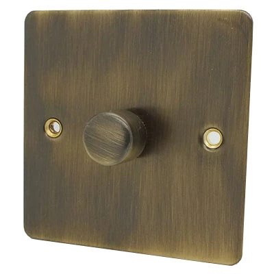 Flat Antique Brass Push Intermediate Light Switch