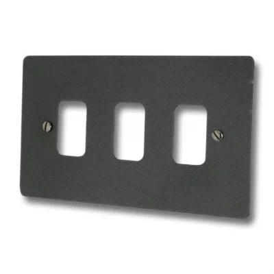 Flat Grid Dark Pewter Sockets & Switches