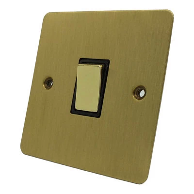 Flat Satin Brass Intermediate Light Switch