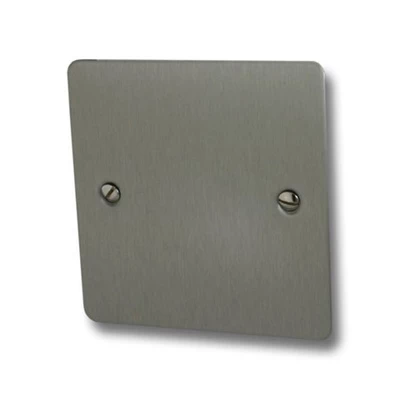 Flat Satin Stainless Blank Plate