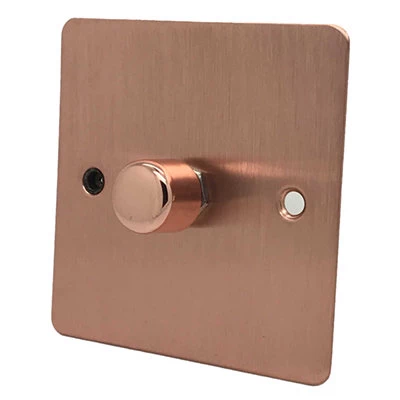 Flat Classic Brushed Copper Push Light Switch