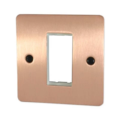 Flat Classic Brushed Copper Modular Plate