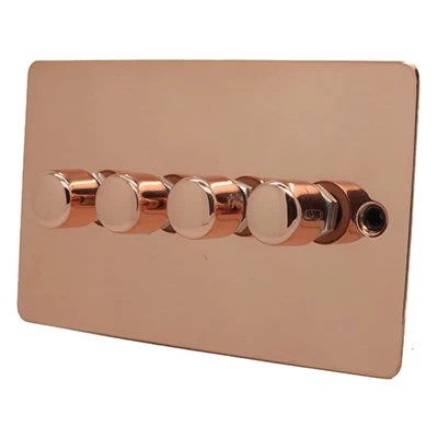 Flat Classic Polished Copper LED Dimmer