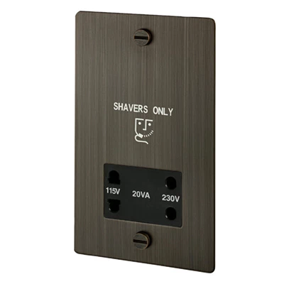 Studio Bronze Noir Shaver Socket