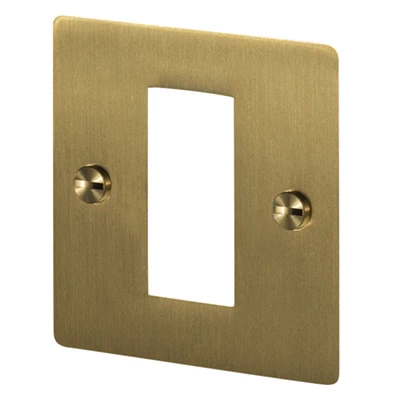 Studio Satin Brass Modular Plate