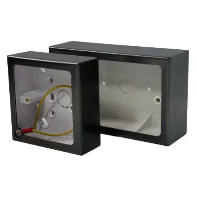 Dark Pewter Metal Clad Surface Mount Boxes (Wall Boxes)