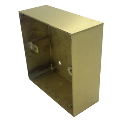 Satin Brass Surface Mount Boxes (Wall Boxes)