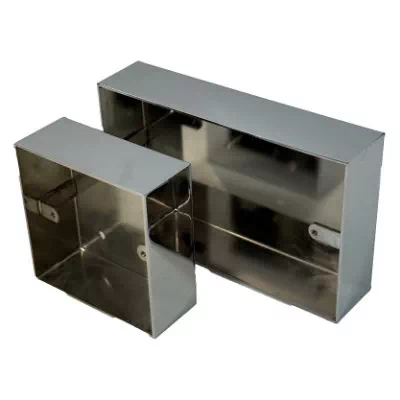 Polished Chrome Solid Metal Surface Mount Boxes (Wall Boxes)