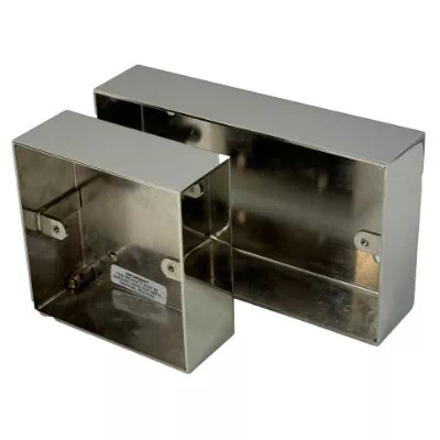 Polished Nickel Solid Metal Surface Mount Boxes (Wall Boxes)