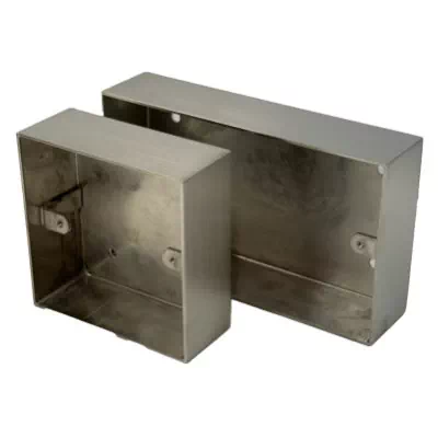 Satin Nickel Solid Metal Surface Mount Boxes (Wall Boxes)