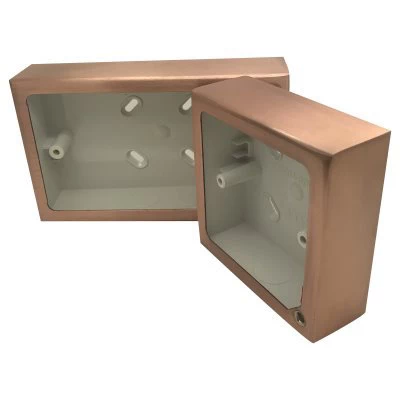 Brushed Copper Surface Mount Boxes (Wall Boxes)