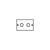 1000W - 2 Gang - Push to switch on | off then turn to dim. Each dimmer will switch 1000 Watt or 500 Watt of halogen light - Double Plate