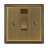 More information on the Art Deco Antique Brass Art Deco 20 Amp Switch