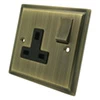 More information on the Art Deco Antique Brass Art Deco Switched Plug Socket