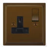 More information on the Art Deco Bronze Antique Art Deco Switched Plug Socket
