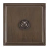 1 Gang Retractive Push Button Switch Art Deco Cocoa Bronze Retractive Switch