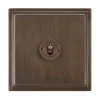1 Gang 20 Amp Intermediate Toggle Switch Art Deco Cocoa Bronze Intermediate Toggle (Dolly) Switch