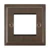 Single Module Plate - the Single Module Plate will accept up to 2 Modules Art Deco Cocoa Bronze Modular Plate