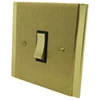 Art Deco Dual Satin | Polished Brass Retractive Centre Off Switch - 2
