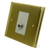 More information on the Art Deco Dual Satin | Polished Brass Art Deco Dual Satellite Socket (F Connector)