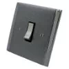 1 Gang 10 Amp 2 Way Light Switch : Black Trim