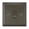 More information on the Art Deco Old Bronze Art Deco Intermediate Light Switch