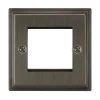 Single Module Plate - the Single Module Plate will accept up to 2 Modules Art Deco Old Bronze Modular Plate