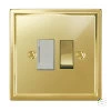 More information on the Art Deco Polished Brass Art Deco Switched Fused Spur