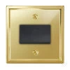 Fan Isolator Switch : Black Trim Art Deco Polished Brass Fan Isolator