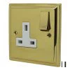 More information on the Art Deco Polished Brass Art Deco Switched Plug Socket