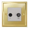More information on the Art Deco Polished Brass Art Deco TV and SKY Socket