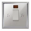 45 Amp Cooker Switch with Neon Small : White Trim Art Deco Polished Chrome Cooker (45 Amp Double Pole) Switch