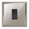 45 Amp Cooker Switch Small : Black Insert Art Deco Polished Nickel Cooker (45 Amp Double Pole) Switch