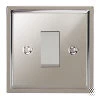 45 Amp Cooker Switch Small : White Trim Art Deco Polished Nickel Cooker (45 Amp Double Pole) Switch
