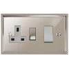More information on the Art Deco Polished Nickel Art Deco Cooker Control (45 Amp Double Pole Switch and 13 Amp Socket)
