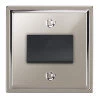 Fan Isolator Switch : Black Trim Art Deco Polished Nickel Fan Isolator
