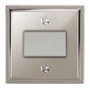 Fan Isolator Switch : White Trim Art Deco Polished Nickel Fan Isolator