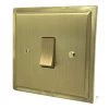1 Gang 20 Amp Intermediate Light Switch Art Deco Satin Brass Intermediate Light Switch