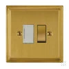 More information on the Art Deco Satin Brass Art Deco Switched Fused Spur