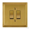 More information on the Art Deco Satin Brass Art Deco Intermediate Switch and Light Switch Combination