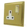 More information on the Art Deco Satin Brass Art Deco Switched Plug Socket