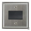 Fan Isolator Switch : Black Trim Art Deco Satin Chrome Fan Isolator
